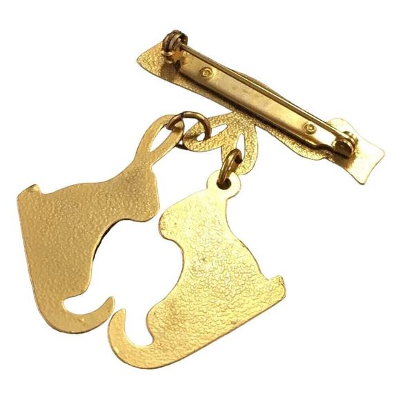 Authentic HERMÈS Les Fêtes en Hermès Gold Tone Brooch – With Box - Picture 2 of 5